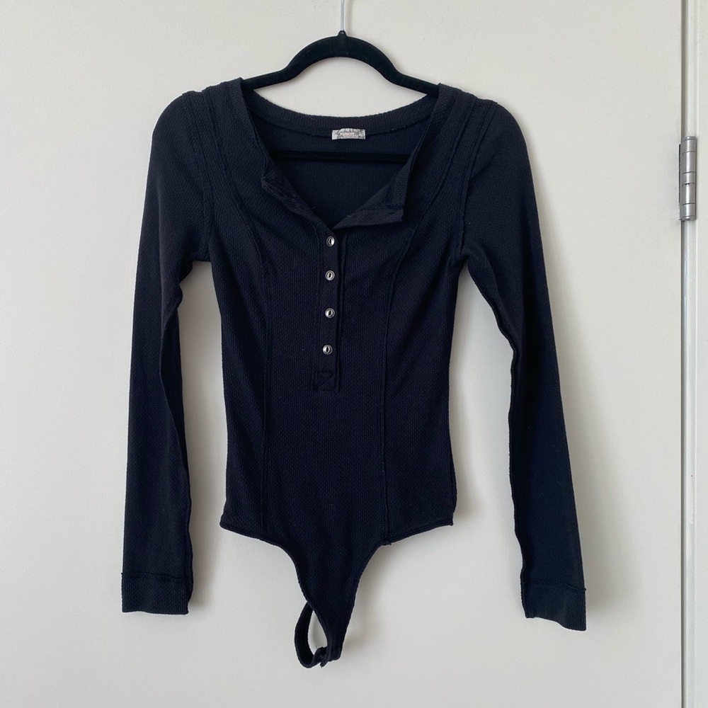 Free people long sleeve bodysuit